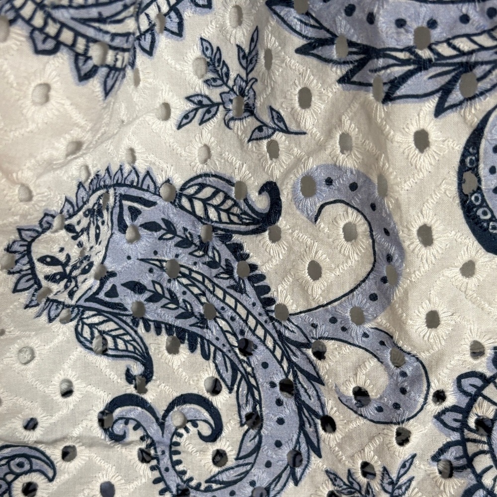 Farm Rio One-Shoulder Eyelet Midi Dress - Picture 6 of 6